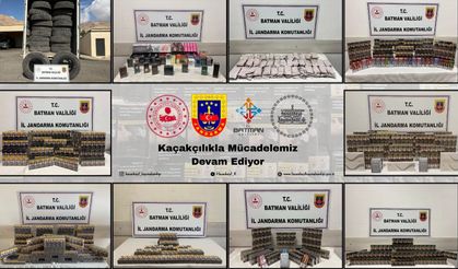 Hasankeyf’te Jandarma Operasyonuyla Tonlarca Mal Ele Geçirildi