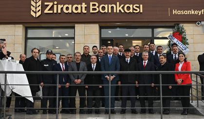 Hasankeyf’te Ziraat Bankası Şubesi Hizmete Açıldı