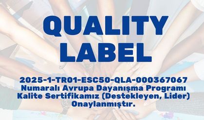 Proje Ofisi’ne Avrupa Dayanışma Programı Kalite Sertifikası