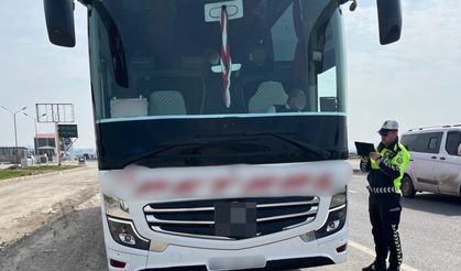 Otobüslerde emniyet kemeri denetimi