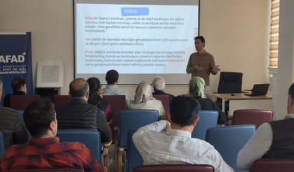 Batman AFAD İl Müdürlüğünde Proje Eğitimi