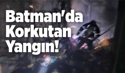 Batman'da Korkutan Yangın; Alevler Çarşı Merkezini Sardı İtfaiyeciler Dumandan Etkilendi!