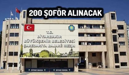 Diyarbakır Büyükşehir Belediyesi 200 Şoför Alıyor; Son Başvuru Tarihi ve Şartları Ne Olacak?