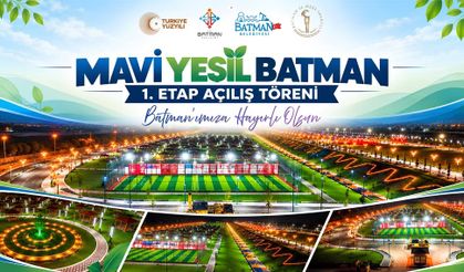 Batman’da Mavi Yeşil Dönem! 136 Dönümlük Park Açıldı