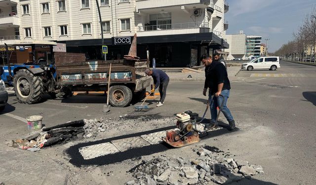 Deforme olan yerlerde bakım çalışması yapılıyor