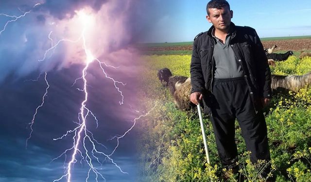 Mardin'de çobana yıldırım isabet etti