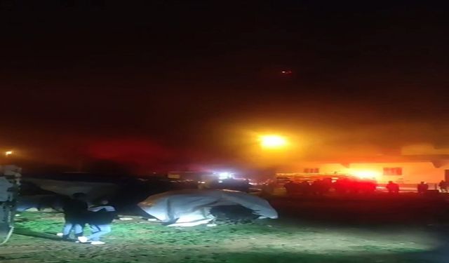 Siirt’te terlik fabrikasında yangın
