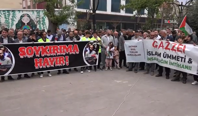 Batman'dan Gazze'ye destek; "İsrail'e ambargo uygulansın!"