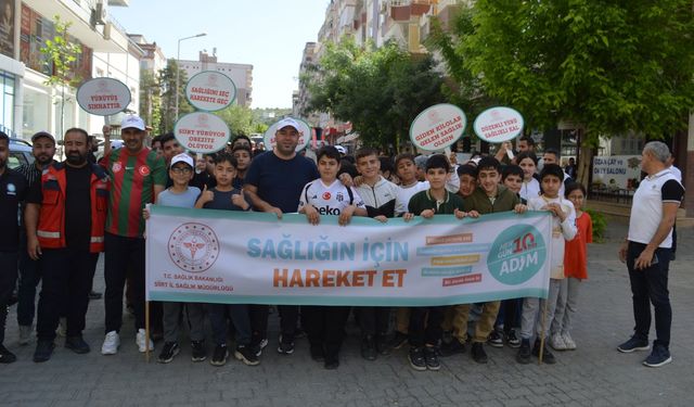 Siirt’te "Sağlık İçin Hareket Günü" yürüyüşü gerçekleştirildi