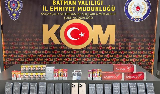 Batman’da Kaçakçılık Operasyonu