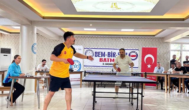 İl Özel İdaresi Masa Tenisi Turnuvası Nefes Kesti!