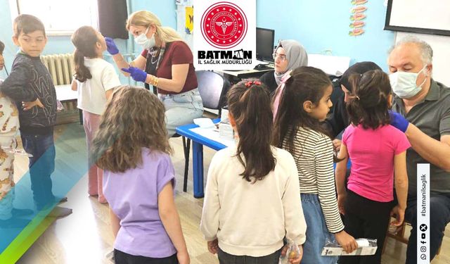 Batman'da Minik Öğrencilere Ağız ve Diş Sağlığı Eğitimi verildi