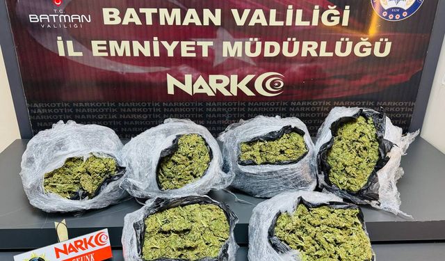 Batman’da Uyuşturucu Operasyonu