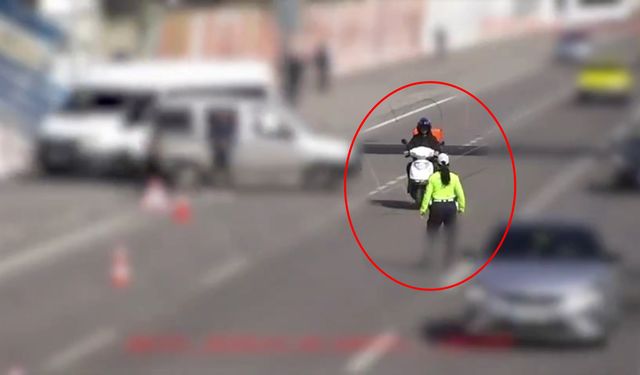 'Dur' ihtarına uymayan ehliyetsiz motosiklet sürücüsüne 39,5 TL ceza