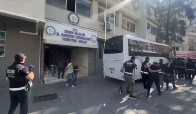 Suç örgütüne operasyonda 17 tutuklama