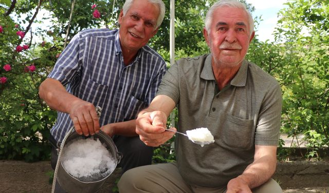 Kışın karla doldurulan kuyular, yazın serinlemek için kullanılıyor