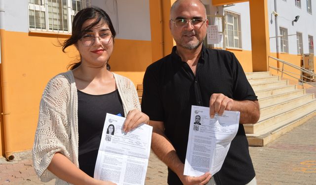 Mardin’de baba kız birlikte üniversite sınavına girdi