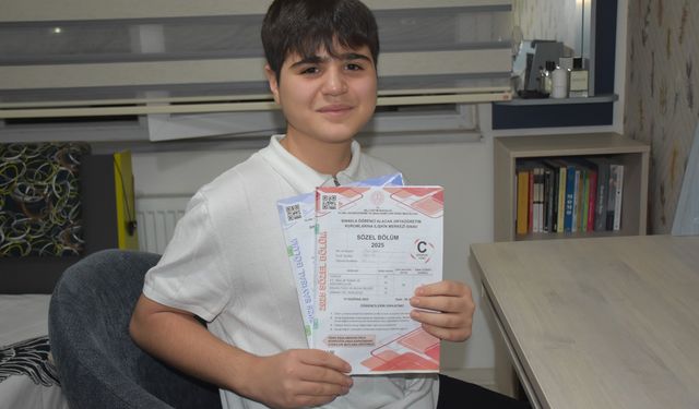 Batmanlı LGS 1'incisi Ömer: Bol bol kitap okudum