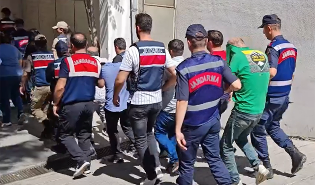 10 ilde suç örgütü operasyonu: 74 gözaltı