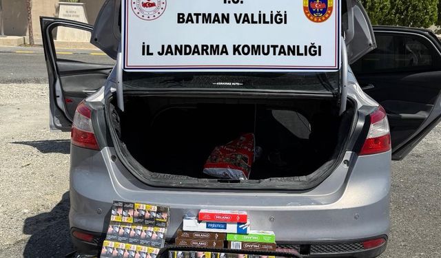 Batman’da Jandarma’dan Kaçak Sigara Operasyonu