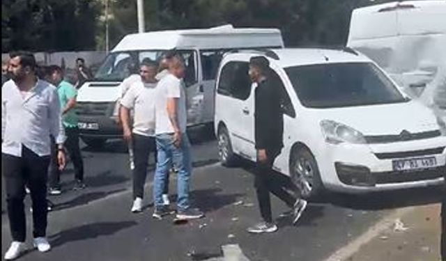 Mardin’de 7 araç, zincirleme kazaya karıştı; 3 yaralı