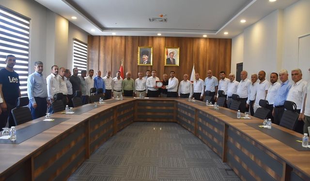 Sason Muhtarlarından Kaymakama Teşekkür Ziyareti