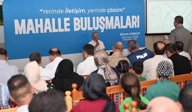 Batman Valisi, Korik Mahallesinde vatandaşları dinledi