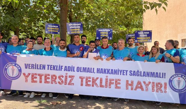 Sağlık Çalışanlarından Toplu Sözleşme Tepkisi