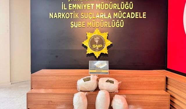 7.5 kilogram skunk ele geçirildi: 1 tutuklama