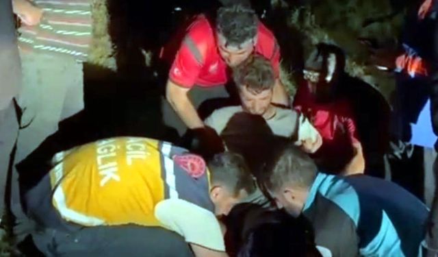 Dağlık arazide ayağı kırıldı, ekipler seferber oldu