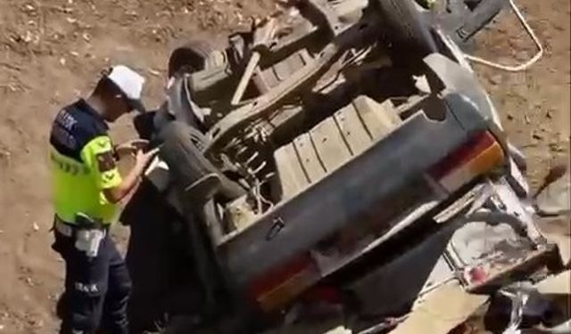 Kız istemeye gidenlerin otomobili devrildi: 3’ü çocuk, 8 yaralı