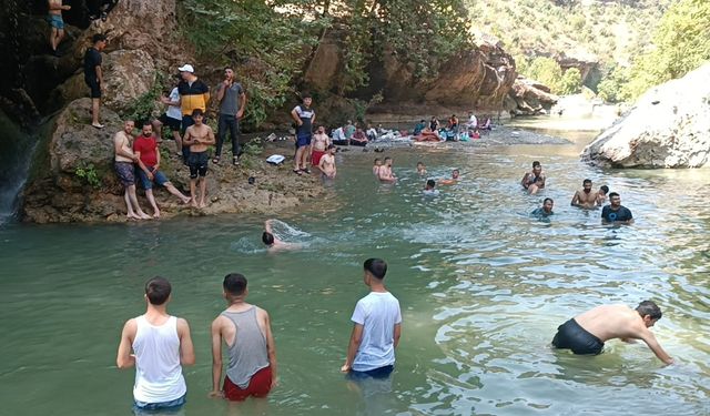 Sıcak havadan bunalanlar Zore Vadisi’nde serinliyor