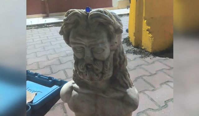 Tarihi eser operasyonunda 2 heykel ele geçirildi