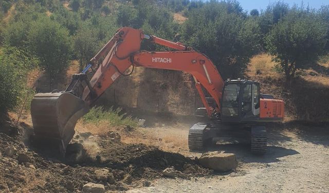 Sason’un Çağlı Köyünde Yol ve Sanat Yapıları Çalışmaları Başladı