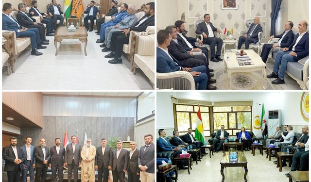 HÜDA PAR heyeti, Kürdistan Bölgesi'nde siyasi partilerle görüştü