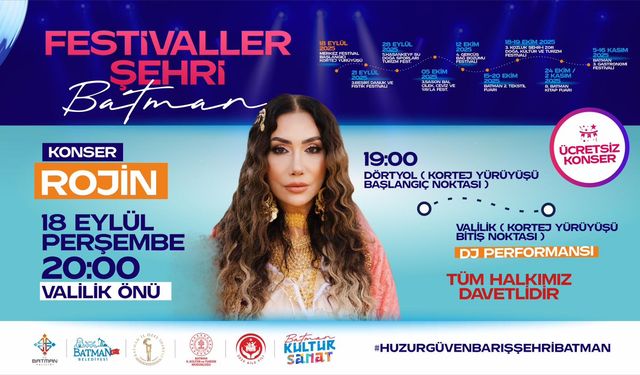 Festivaller Şehri Batman Başlıyor!