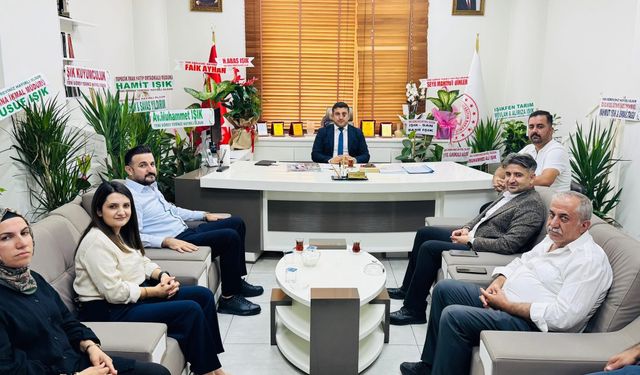 AK Parti’den İlçe Milli Eğitim Müdürüne Hayırlı Olsun Ziyareti