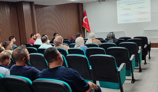 İş sağlığı ve güvenliği eğitimleri devam ediyor