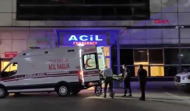 Badem ağacından düşüp yaralandı