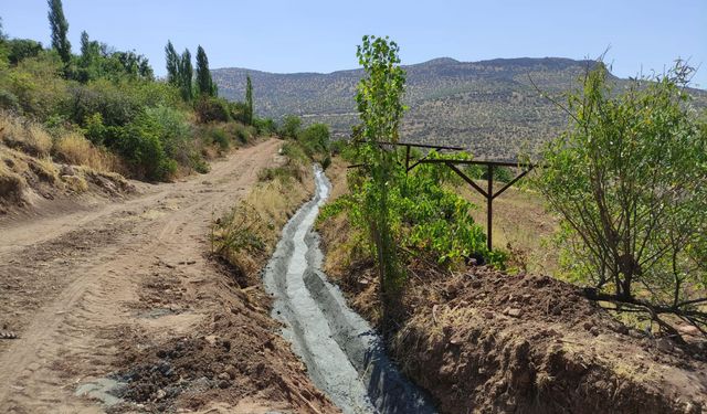 Gönüllü Köyü’ne Beton Sulama Kanalı Yapıldı