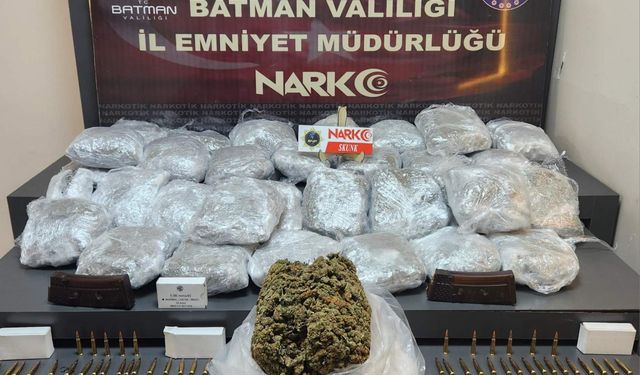 Batman'da Uyuşturucu Operasyonu: 20 Kilo Skunk Ele Geçirildi