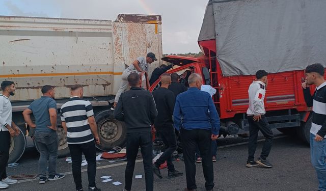 Mardin’de kamyonet iş makinasına çarptı: 3’ü çocuk 14 yaralı