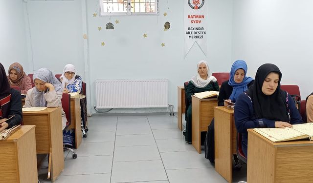 Batman ADEM’de Kur’an-ı Kerim Kursuna Yoğun İlgi