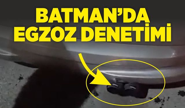 Batman’da egzoz denetimi