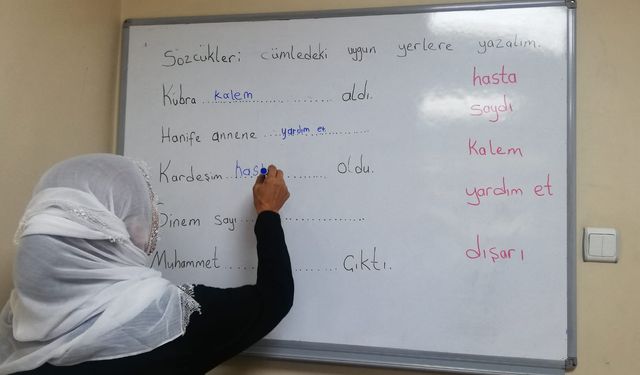 Batmanlı Kadınlara Okuma Yazma Kursu Desteği