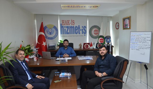 SGk İl Müdürü Naif Gümüş’ten Hizmet-İş Sendikasına Ziyaret