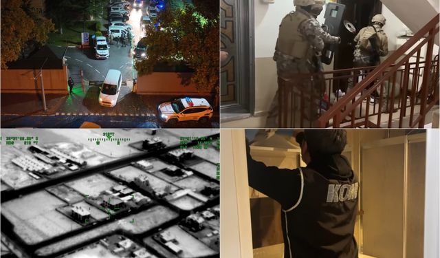 İki ayrı suç örgütüne baskın: Çok sayıda gözaltı