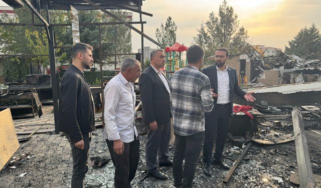 Yangın Mağduru Esnafa Destek Ziyareti