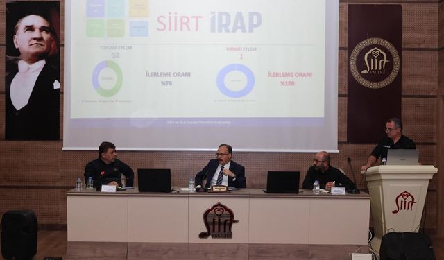 Siirt’in afetlere dirençli kent olması hedefiyle 52 eylem planı görüşüldü