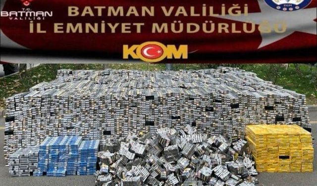 Batman’da kaçak sigara operasyonu